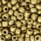 Seed beads 6/0 (4mm) Metallic brass gold